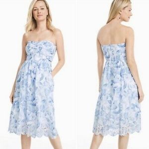NWT White House Black Market Sundress, Blue White